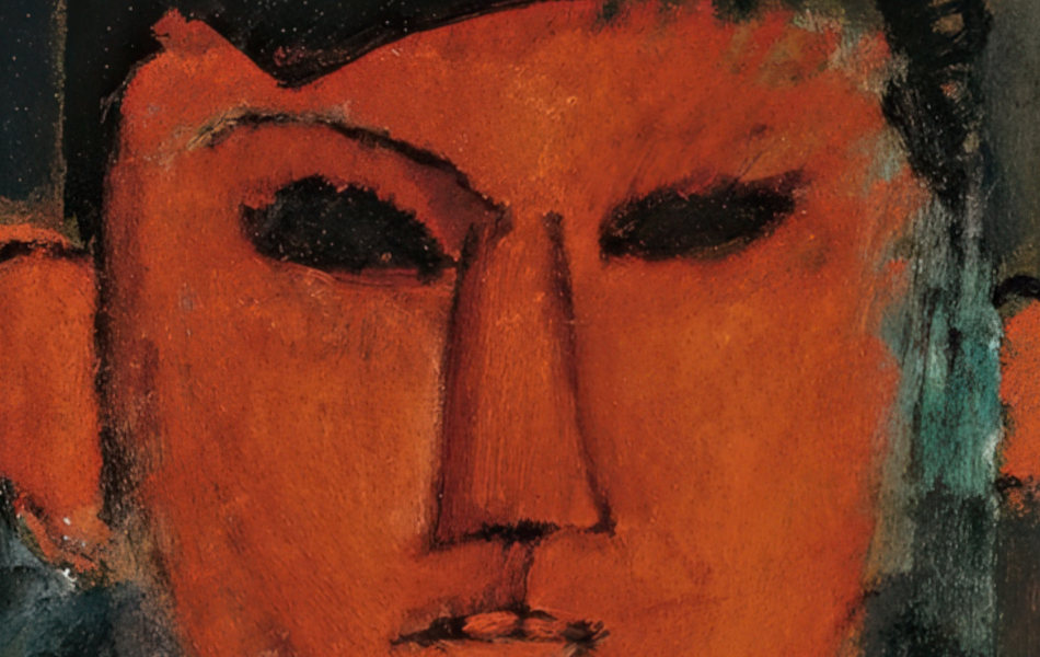 Head Detail of Picasso by Modigliani
